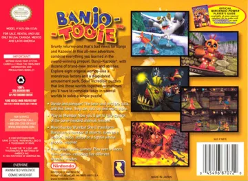 Banjo-Tooie (USA) box cover back